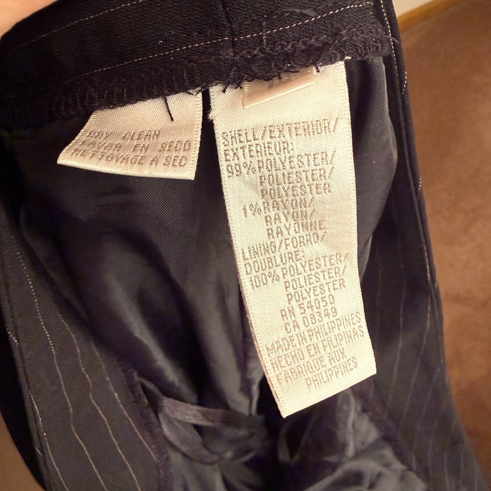 Jones New York Black Pinstripe Double-Breasted Blazer - Picture 6 of 9